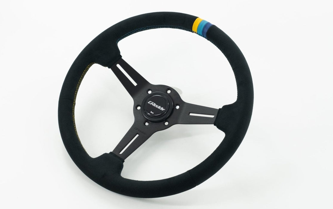 GReddy Sports Steering Wheel 340mm Suede - 16600013 - Subimods.com