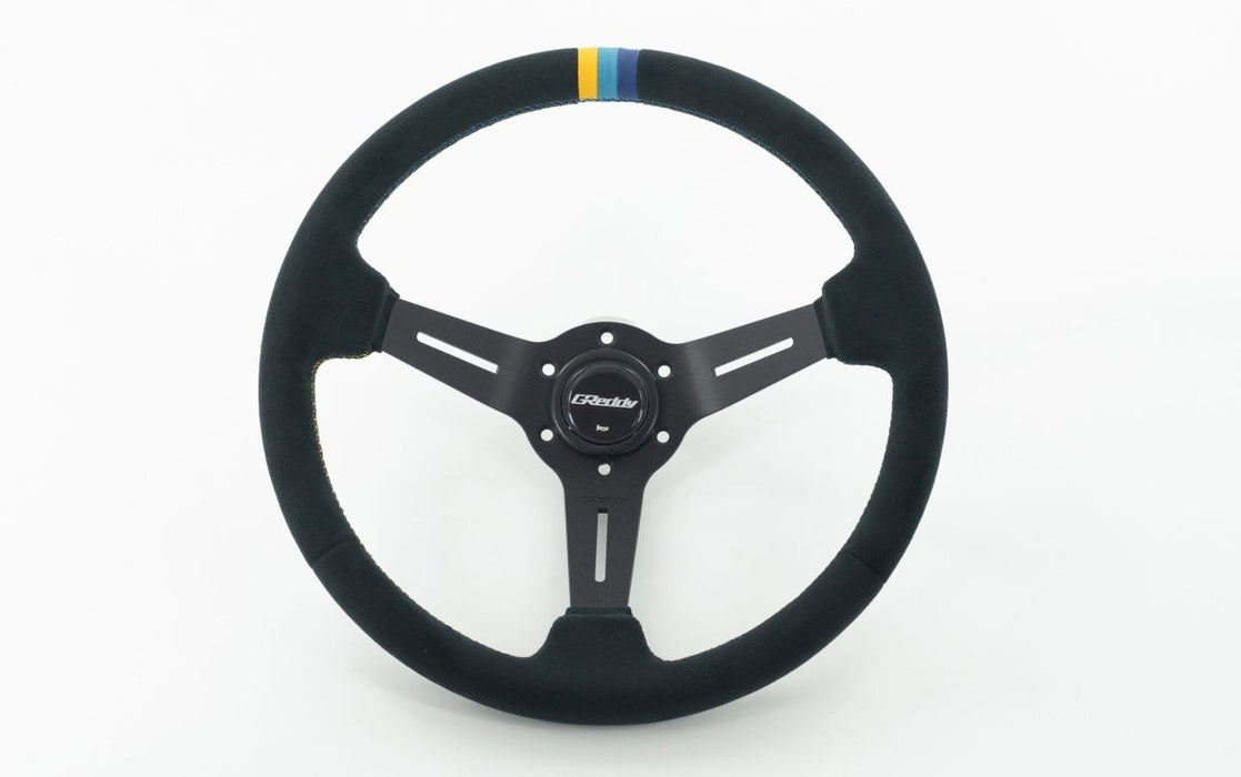 GReddy Sports Steering Wheel 340mm Suede Deep Type - 16600014 - Subimods.com