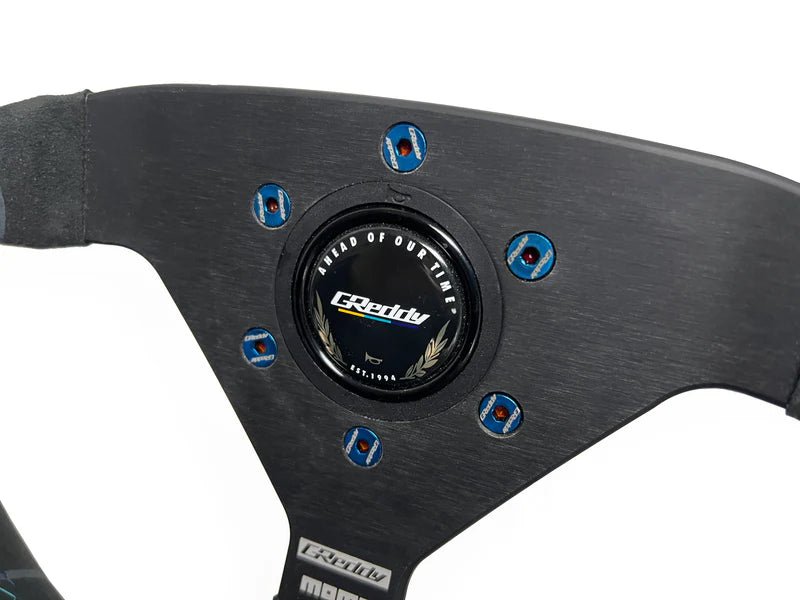 GReddy Steering Wheel Bolt Kit (6 - Pieces) Titanium Burnt - Blue - 16500104 - Subimods.com