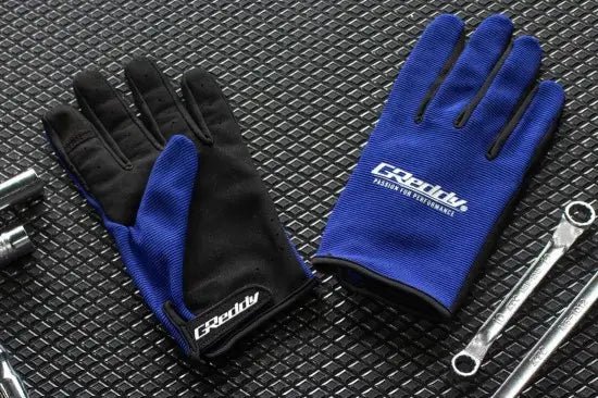 GReddy Work Gloves Blue / Black - 18001536 - Subimods.com