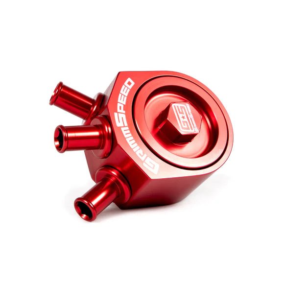 GrimmSpeed Air Oil Separator Red 2002-2007 WRX / 2004-2021 STI / 2004-2008 Forester XT - 078006R - Subimods.com