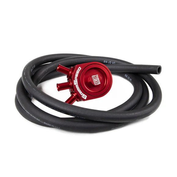 GrimmSpeed Air Oil Separator Red 2008-2014 WRX / 2005-2009 Legacy GT / 2009-2013 Forester XT - 078016R - Subimods.com