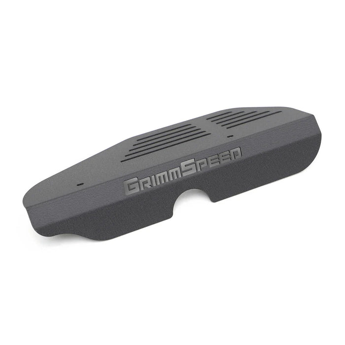 GrimmSpeed Alternator Cover Black 2002 - 2014 WRX / 2004 - 2021 STI / 2005 - 2009 Legacy GT / 2004 - 2013 Forester XT - 099012 - Subimods.com