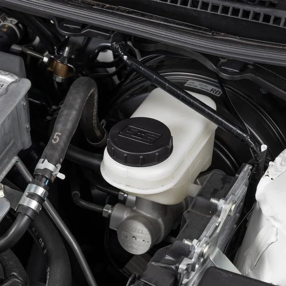 Grimmspeed Black Reservoir Cap Set Most Subaru Models - 120069 - Subimods.com