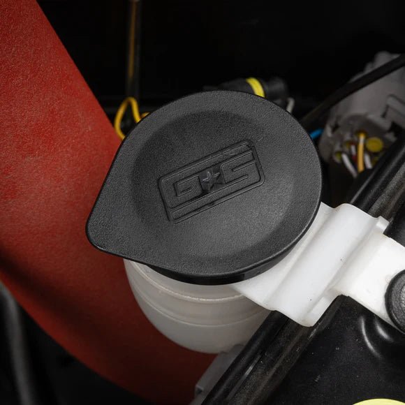 Grimmspeed Black Reservoir Cap Set Most Subaru Models - 120069 - Subimods.com
