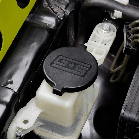 Grimmspeed Black Reservoir Cap Set Most Subaru Models - 120069 - Subimods.com