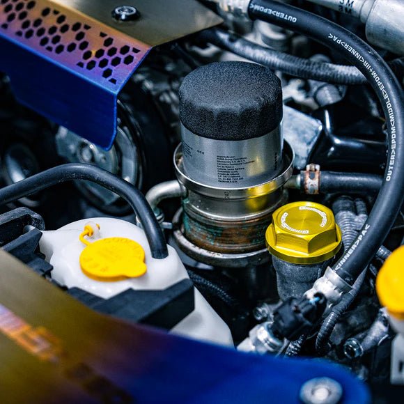 GrimmSpeed Bolt Style Gold Oil Cap Most Subaru Models - 120014GLD - Subimods.com