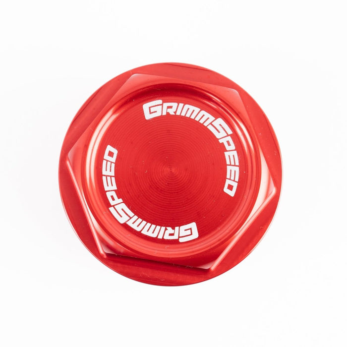 GrimmSpeed Bolt Style Red Oil Cap Most Subaru Models - 120014RED - Subimods.com