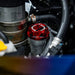 GrimmSpeed Bolt Style Red w/ Black Splatter Oil Cap Most Subaru Models - 120014RDBLK - Subimods.com