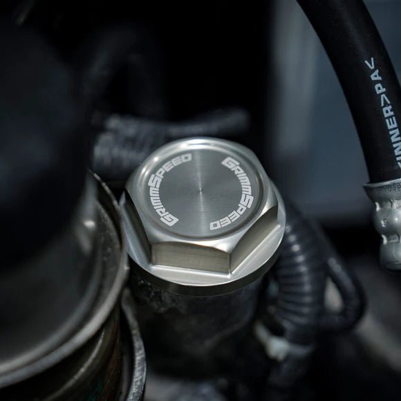 GrimmSpeed Bolt Style Silver Oil Cap Most Subaru Models - 120014SIL - Subimods.com