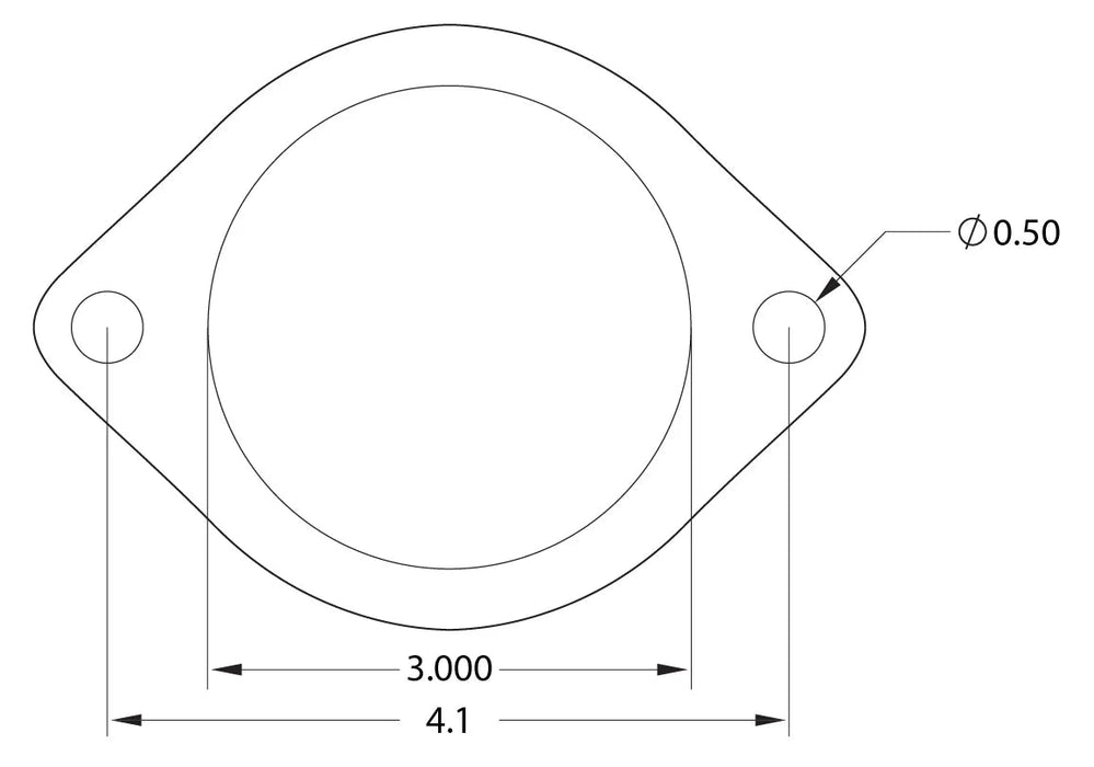 GrimmSpeed Downpipe to Catback Gasket 2 Bolt 3 Inch Most Subaru Turbo Models - 022001 - Subimods.com