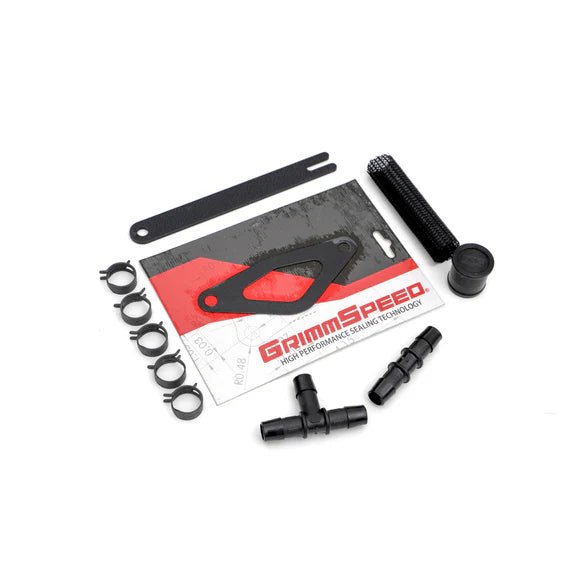 Grimmspeed Front Mount Intercooler Kit Silver Core w/ Black Piping 2008 - 2014 STI - 090228 - Subimods.com