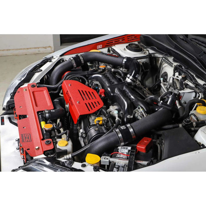 Grimmspeed Front Mount Intercooler Kit Silver Core w/ Black Piping 2008 - 2014 WRX - 090230 - Subimods.com