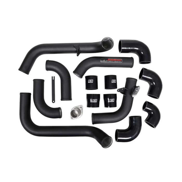 Grimmspeed Front Mount Intercooler Kit Silver Core w/ Black Piping 2008 - 2014 WRX - 090230 - Subimods.com