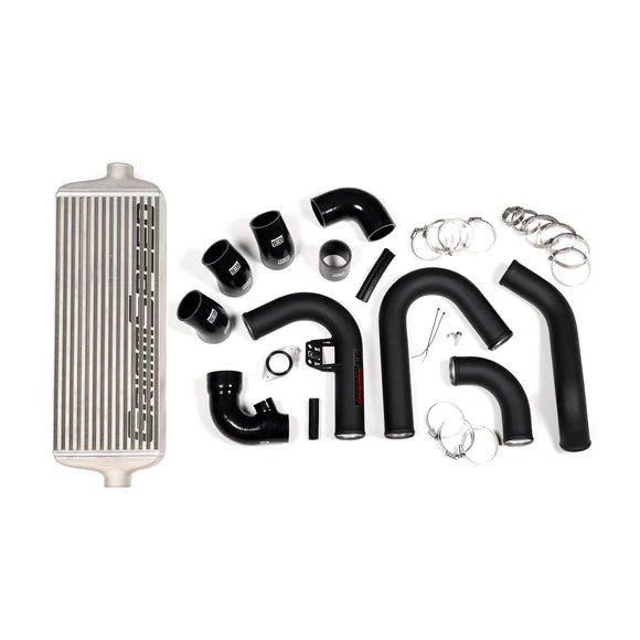 Grimmspeed Front Mount Intercooler Kit Silver Core w/ Black Piping 2015-2021 WRX - 090239 - Subimods.com