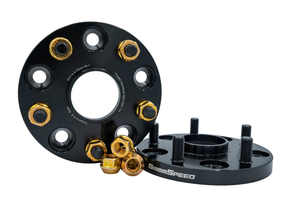 GrimmSpeed Hub-Centric Wheel Spacer Pair 5x114.3 - GRM.1187.1.0 - Subimods.com