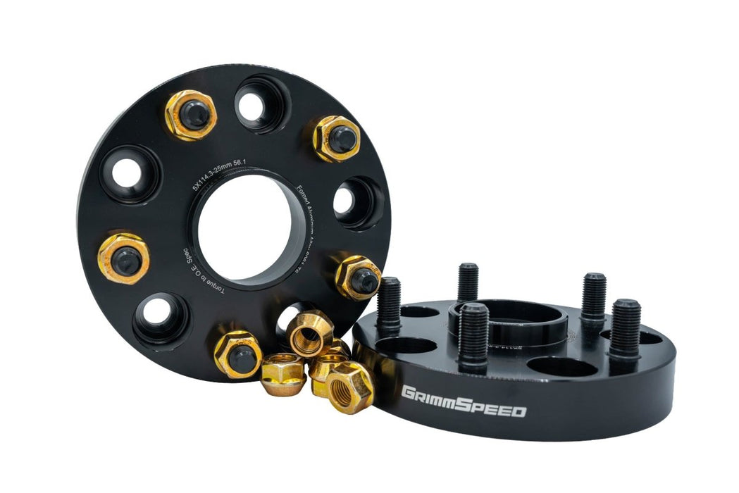 GrimmSpeed Hub-Centric Wheel Spacer Pair 5x114.3 - GRM.1187.3.0 - Subimods.com