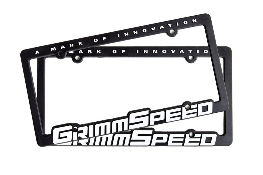 GrimmSpeed License Plate Frame Pair - 111002 - Subimods.com