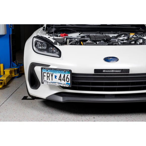 GrimmSpeed License Plate Relocation Kit 2018 - 2024 WRX / 2018 - 2021 STI / 2013 - 2024 BRZ / 2010 - 2019 Legacy / 2017 - 2023 Impreza / 2018 - 2023 Crosstrek / 2010 - 2019 Outback - 094029 - Subimods.com