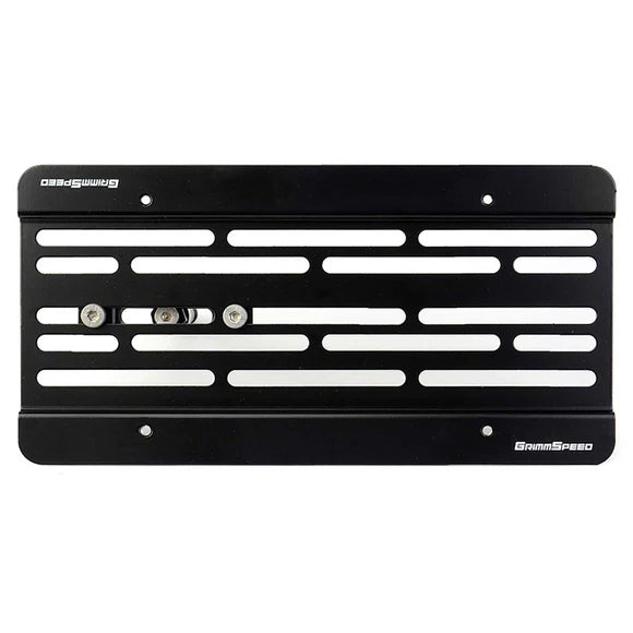 GrimmSpeed License Plate Relocation Kit 2018 - 2024 WRX / 2018 - 2021 STI / 2013 - 2024 BRZ / 2010 - 2019 Legacy / 2017 - 2023 Impreza / 2018 - 2023 Crosstrek / 2010 - 2019 Outback - 094029 - Subimods.com