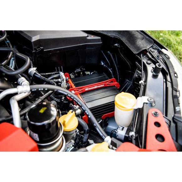 Grimmspeed Lightweight Battery Mount Kit Red 2008 - 2021 WRX / 2008 - 2021 STI - 121034 - Subimods.com