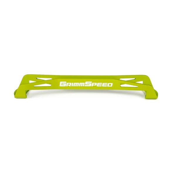 Grimmspeed Lightweight Battery Tiedown Neon Yellow Most Subaru Models - 121037 - Subimods.com