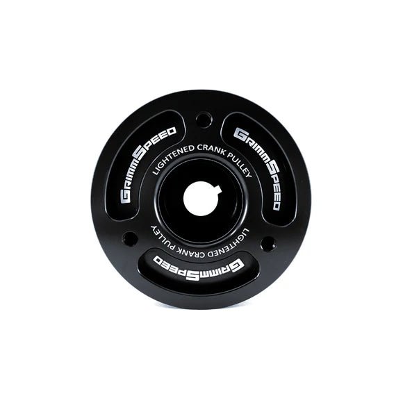 GrimmSpeed Lightweight Crank Pulley Black WRX STI Legacy