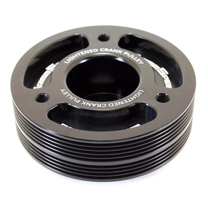 GrimmSpeed Lightweight Crank Pulley Black 2002 - 2014 WRX / 2004 - 2021 STI / 2005 - 2009 Legacy GT / 2004 - 2013 Forester / 2003 - 2009 Outback / 2003 - 2006 Baja / 2002 - 2012 Impreza - 095015BK - Subimods.com