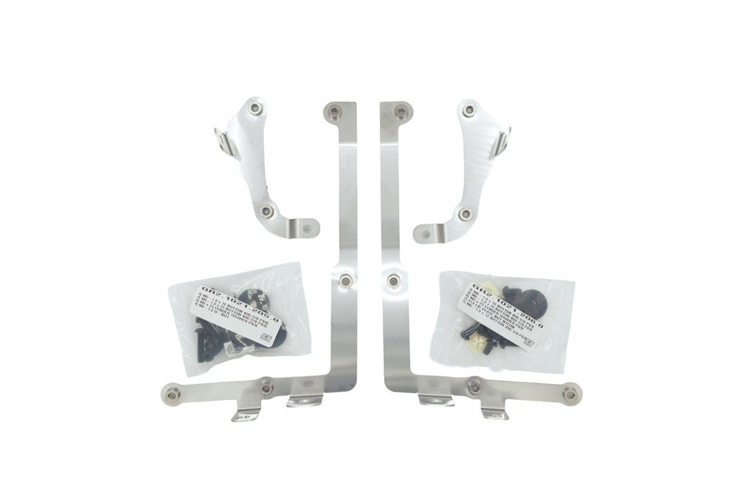 GrimmSpeed Mudflaps Black Urethane w/ Red Lettering 2015 - 2021 WRX / 2015 - 2021 STI - GRM.1021.1.RED - Subimods.com