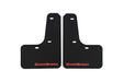 GrimmSpeed Mudflaps Black Urethane w/ Red Lettering 2022 - 2025 WRX - GRM.1022.1.RED - Subimods.com