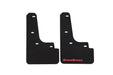 GrimmSpeed Mudflaps Black Urethane w/ Red Lettering 2022 - 2025 WRX - GRM.1022.1.RED - Subimods.com