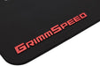 GrimmSpeed Mudflaps Black Urethane w/ Red Lettering 2022 - 2025 WRX - GRM.1022.1.RED - Subimods.com