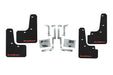 GrimmSpeed Mudflaps Black Urethane w/ Red Lettering 2022 - 2025 WRX - GRM.1022.1.RED - Subimods.com