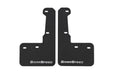 GrimmSpeed Mudflaps Black Urethane w/ White Lettering 2015 - 2021 WRX / 2015 - 2021 STI - GRM.1021.1.WHT - Subimods.com