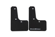 GrimmSpeed Mudflaps Black Urethane w/ White Lettering 2022 - 2025 WRX - GRM.1022.1.WHT - Subimods.com