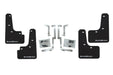 GrimmSpeed Mudflaps Black Urethane w/ White Lettering 2022 - 2025 WRX - GRM.1022.1.WHT - Subimods.com