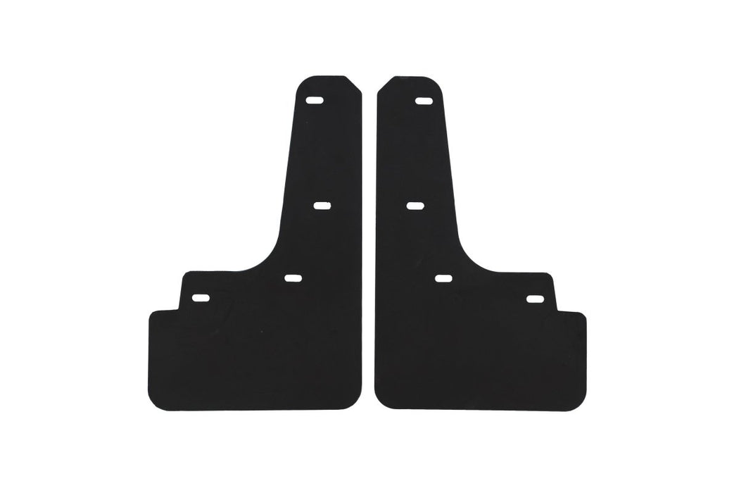 GrimmSpeed Mudflaps Black Urethane w/ White Lettering 2022 - 2025 WRX - GRM.1022.1.WHT - Subimods.com