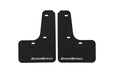 GrimmSpeed Mudflaps Black Urethane w/ White Lettering 2022 - 2025 WRX - GRM.1022.1.WHT - Subimods.com