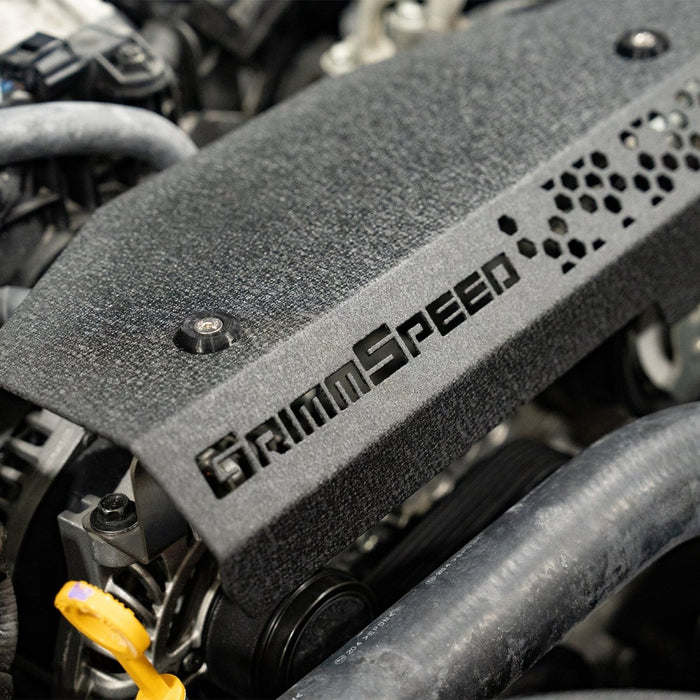 Grimmspeed Pulley Cover Black 2022 - 2024 WRX - 113086BLK - Subimods.com