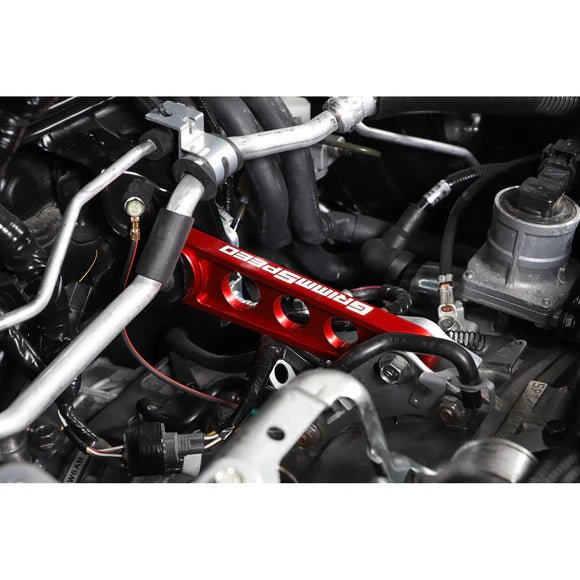 Grimmspeed Race Version Pitch Stop Mount Red 2002 - 2025 WRX / 2004 - 2021 STI / 2004 - 2023 Impreza / 2004 - 2018 Forester / 2003 - 2012 Legacy / 2003 - 2009 Outback / 2013 - 2023 Crosstrek - 122009 - Subimods.com