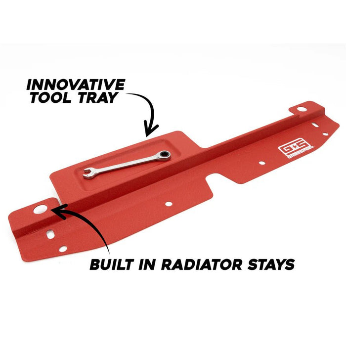 GrimmSpeed Radiator Shroud w/ Tool Tray Red 2008 - 2014 WRX / 2008 - 2014 STI / 2008 - 2011 Impreza - 096009 - Subimods.com