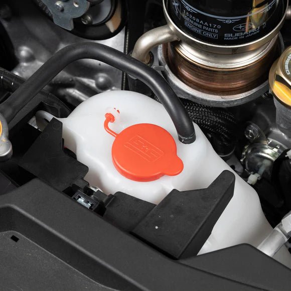 Grimmspeed Red Reservoir Cap Set Most Subaru Models - 120070 - Subimods.com