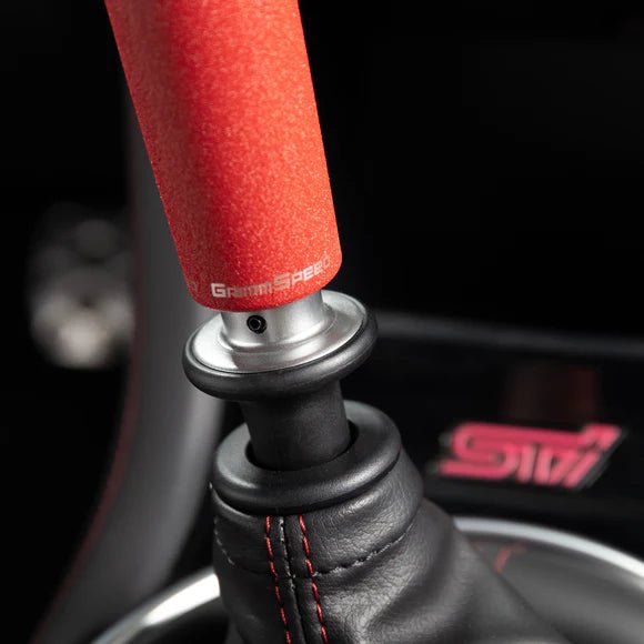 Grimmspeed Tallboy Stainless Steel Shift Knob Red Most Subaru Models - 380008 - Subimods.com