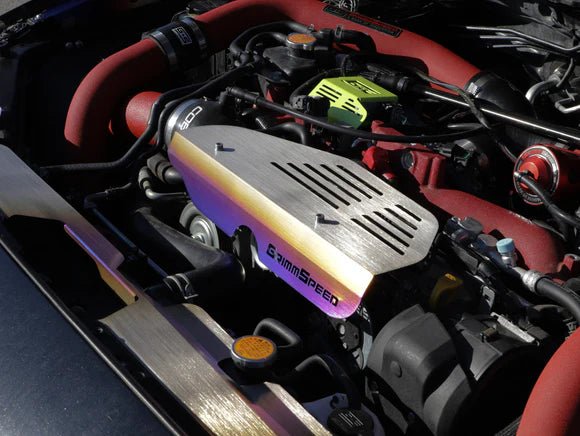 GrimmSpeed Titanium Alternator Shroud 2002 - 2014 WRX / 2004 - 2021 STI - GRM.1065.1.TI - Subimods.com