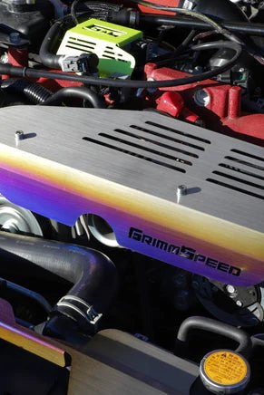 GrimmSpeed Titanium Alternator Shroud 2002 - 2014 WRX / 2004 - 2021 STI - GRM.1065.1.TI - Subimods.com