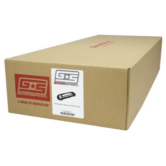 GrimmSpeed Top Mount Intercooler Splitter 2002 - 2003 WRX w/ JDM STI Scoop - 093074 - Subimods.com