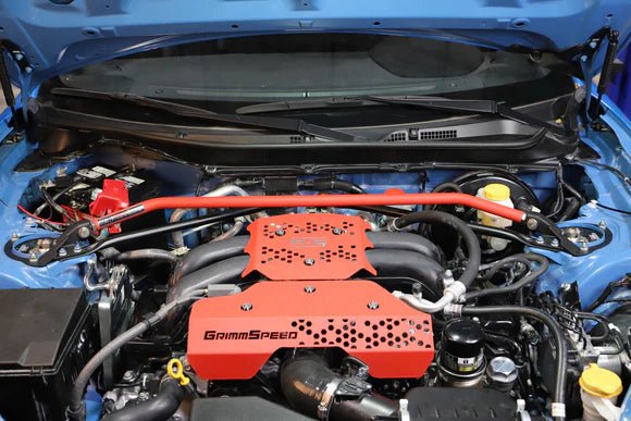 GrimmSpeed V2 Strut Bar Red 2013 - 2025 BRZ / 2022 - 2025 GR86 / 2013 - 2016 FR - S / 2012 - 2020 GT86 - GRM.1071.1.RED - Subimods.com