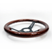 Grip Royal 350mm Deep Dish Steering Wheel w/ Woodgrain Grip and Black Center - GRSW - WD - GRAIN - Subimods.com