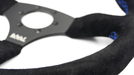 Grip Royal Ace 350mm Deep Dish Steering Wheel w/ Black Suede Grip and Blue Stitching - GRSW - ACE - S - BKB - Subimods.com