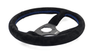 Grip Royal Ace 350mm Deep Dish Steering Wheel w/ Black Suede Grip and Blue Stitching - GRSW - ACE - S - BKB - Subimods.com